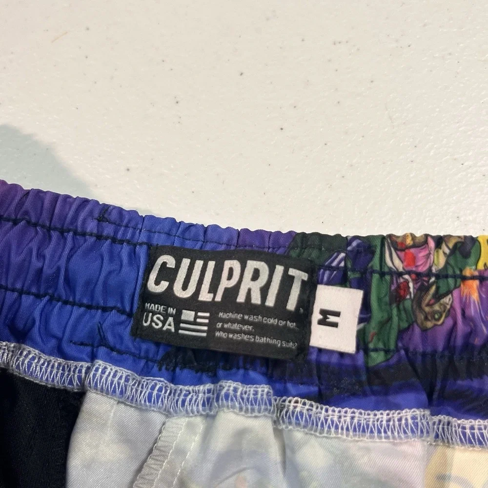 Culprit Mayhem‎ Swim Shorts Mens Medium Battle Raptors Miami Vice EUC